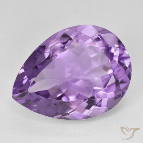 17.78ct Natural Violeta médio Ametista, Formato de pêra, VVS