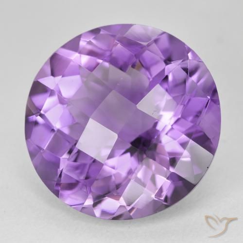 Ametista Violeta Intenso Natural 18.08ct, Redondo, VVS