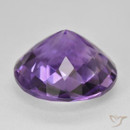Ametista Violeta Intenso Natural 18.08ct, Redondo, VVS