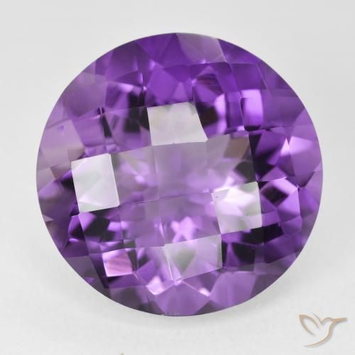 18.89ct Natural Violeta Vívido Ametista, Redondo, VVS
