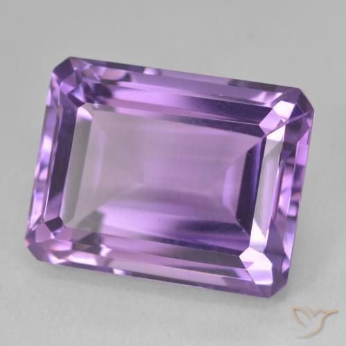 Ametista Violeta Intenso Natural 20.04ct, Corte Octógono / Esmeralda, VVS-VS