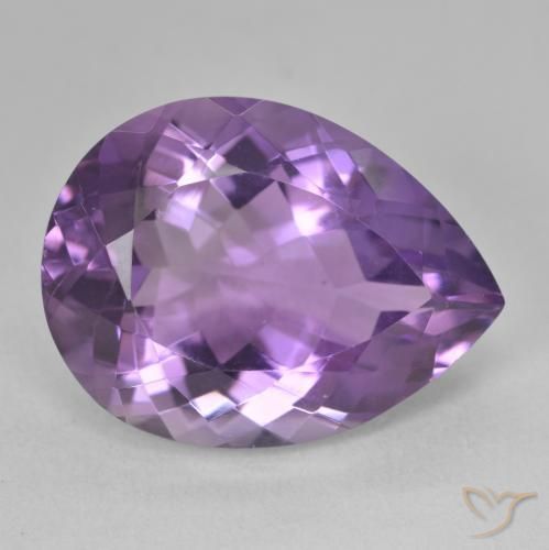 18.06ct Natural Violeta médio Ametista, Formato de pêra, VVS-VS