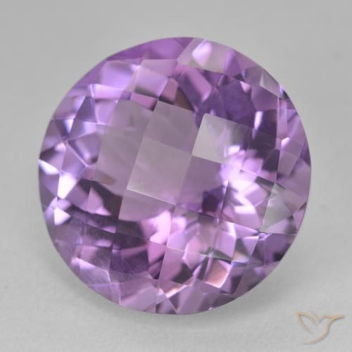 Ametista Violeta médio Natural 19.21ct, Redondo, VS