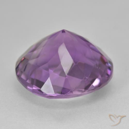 Ametista Violeta médio Natural 18.19ct, Redondo, VS
