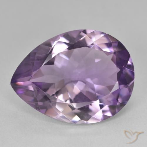 16.78ct Natural Violeta médio Ametista, Formato de pêra, VVS