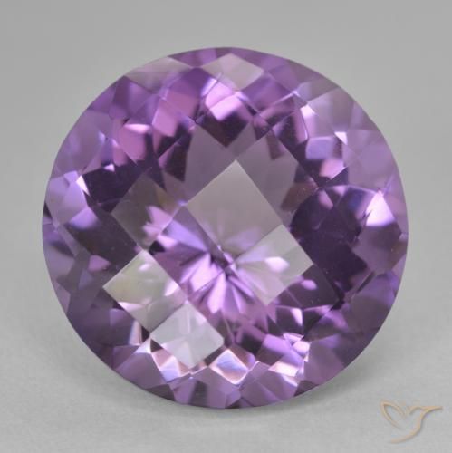 18.88ct Natural Violeta médio Ametista, Redondo, VVS