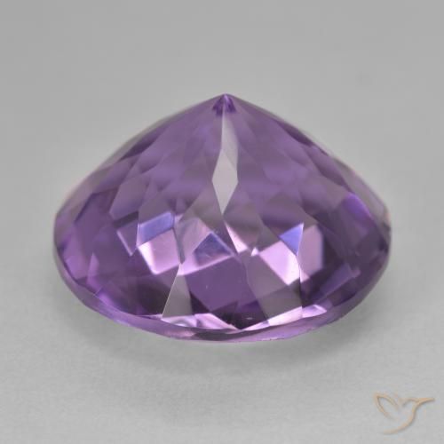 Ametista Violeta médio Natural 18.88ct, Redondo, VVS