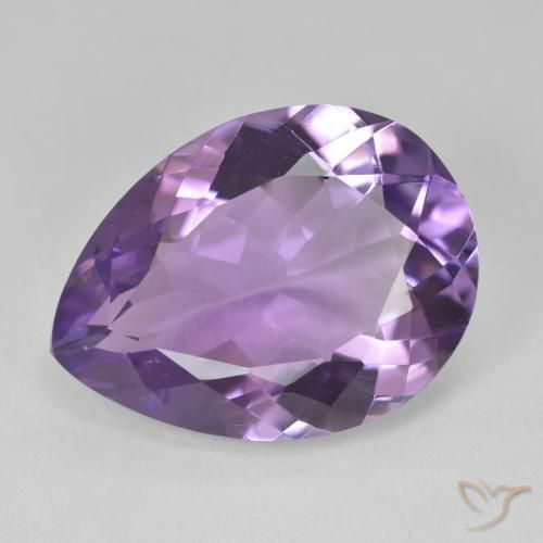 15.16ct Natural Violeta médio Ametista, Formato de pêra, VVS-VS
