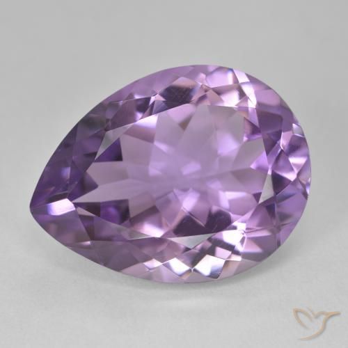 17.69ct Natural Violeta Púrpura Ametista, Formato de pêra, VVS-VS