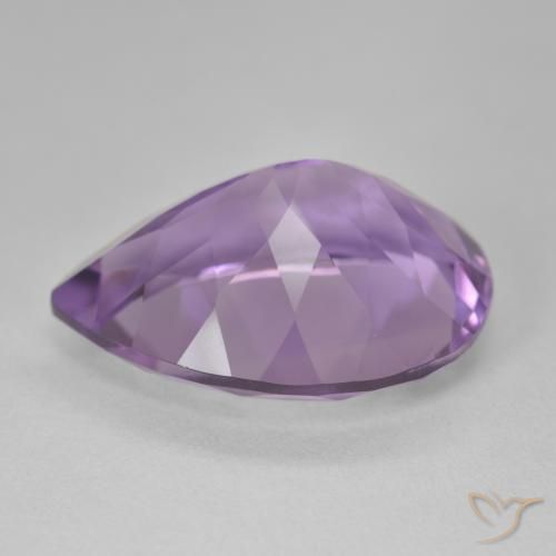Ametista Violeta Púrpura Natural 17.69ct, Formato de pêra, VVS-VS