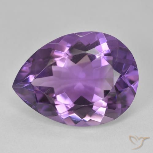 16.79ct Natural Violeta-rosa médio Ametista, Formato de pêra, VVS-VS