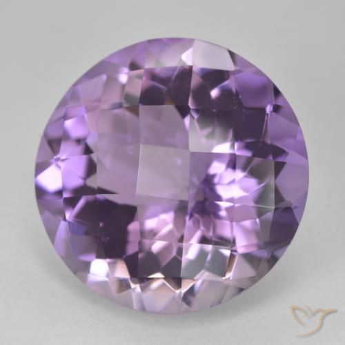Ametista Violeta Púrpura Natural 18.67ct, Redondo, VVS-VS