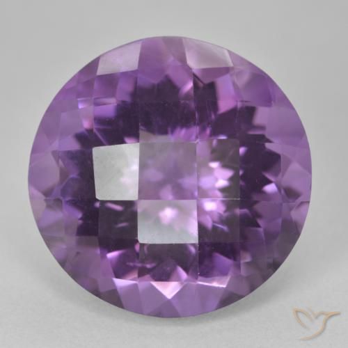 19.76ct Natural Violeta médio Ametista, Redondo, VVS-VS