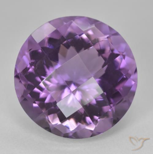 19.88ct Natural Violeta médio Ametista, Redondo, VVS-VS