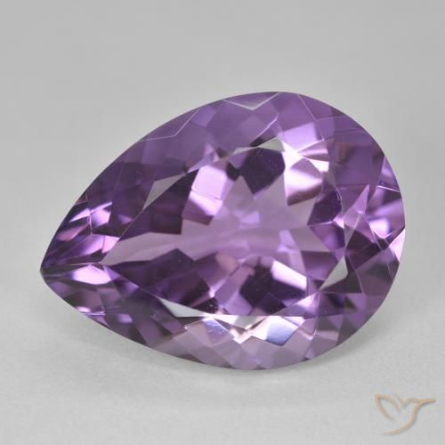 16.68ct Natural Violeta médio Ametista, Formato de pêra, VVS-VS