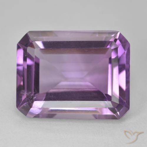 15.86ct Natural Violeta-rosa médio Ametista, Corte Esmeralda, VVS-VS