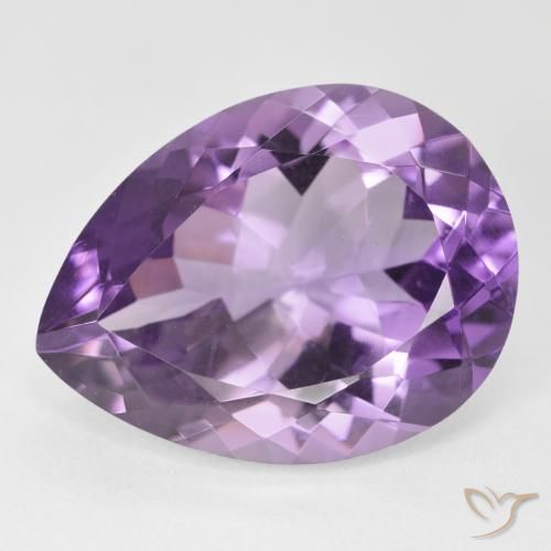 17.65ct Natural Violeta-rosa médio Ametista, Formato de pêra, VVS