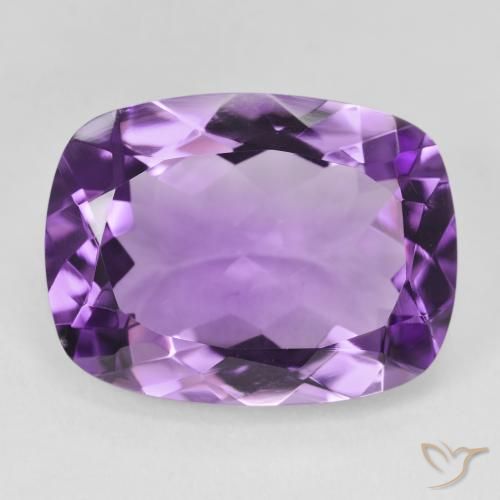 16.66ct Natural Violeta Púrpura Médio Ametista, Almofada, VVS