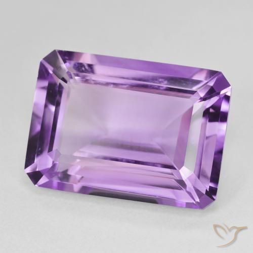 Ametista Violeta Púrpura Profundo Natural 14.44ct, Corte Octógono / Esmeralda, VVS-VS