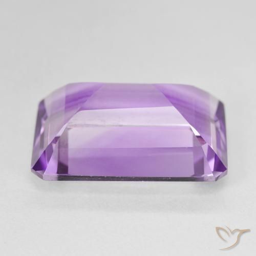 Ametista Violeta Púrpura Profundo Natural 14.44ct, Corte Octógono / Esmeralda, VVS-VS