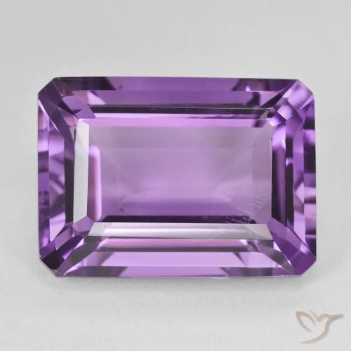 15.66ct Natural Violeta Púrpura Médio Ametista, Corte Esmeralda, VS