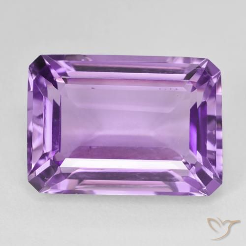 15.67ct Natural Violeta Púrpura Ametista, Corte Esmeralda, VS