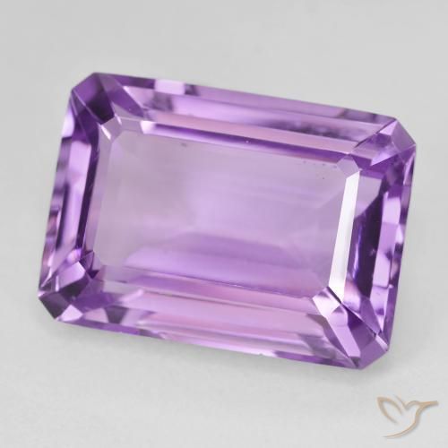 Ametista Violeta Púrpura Natural 15.67ct, Corte Octógono / Esmeralda, VS