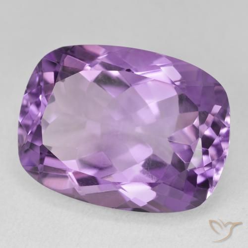 Ametista Violeta Púrpura Natural 19.29ct, Almofada, VVS-VS