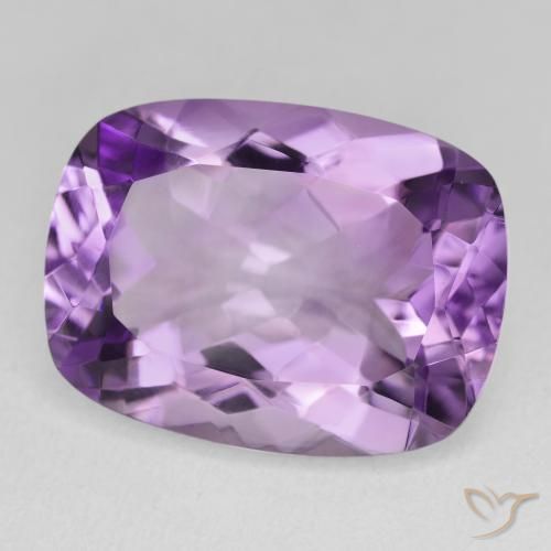 Ametista Violeta Púrpura Natural 17.06ct, Almofada, VVS-VS