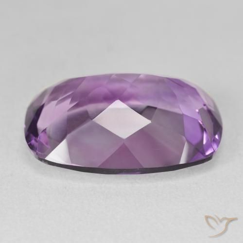 Ametista Violeta Claro-Médio Natural 16.83ct, Almofada, VVS-VS