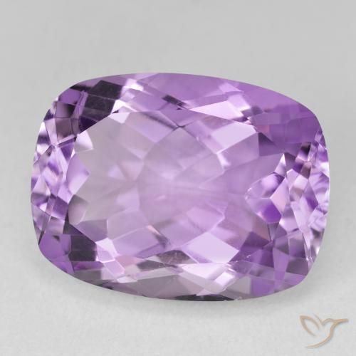 Ametista Violeta Claro-Médio Natural 19.50ct, Almofada, VVS-VS