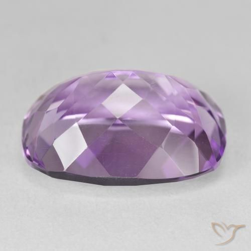 Ametista Violeta Claro-Médio Natural 19.50ct, Almofada, VVS-VS