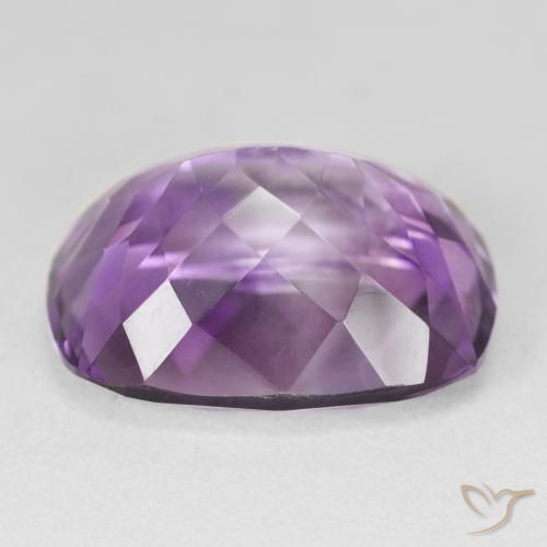 Ametista Violeta Claro-Médio Natural 20.45ct, Almofada, VVS-VS