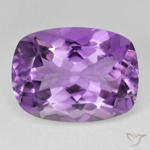 17.58ct Natural Violeta Vívido Ametista, Almofada, VVS-VS