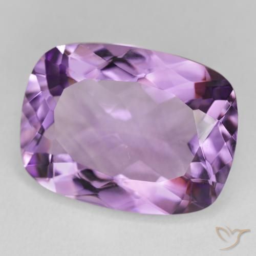 Ametista Violeta Claro-Médio Natural 16.89ct, Almofada, VVS-VS
