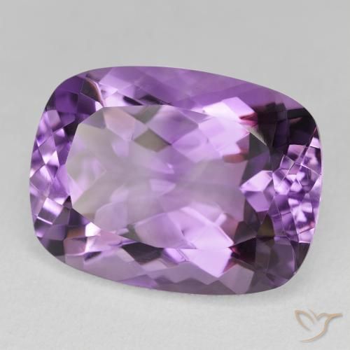 Ametista Violeta Intenso Natural 19.31ct, Almofada, VVS-VS