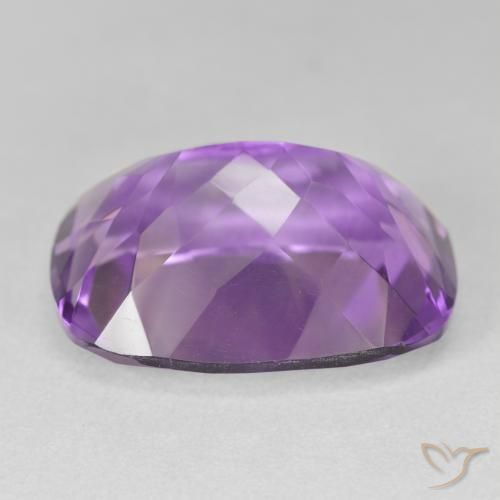 Ametista Violeta Intenso Natural 19.31ct, Almofada, VVS-VS