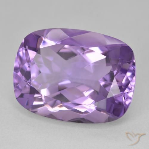 Ametista Violeta rosado Natural 19.39ct, Almofada, VVS