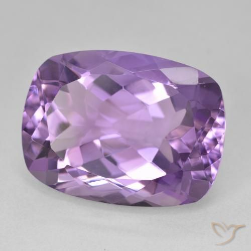Ametista Violeta médio Natural 19.34ct, Almofada, VVS