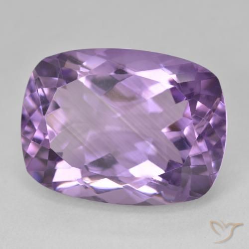 Ametista Violeta médio Natural 18.89ct, Almofada, VVS