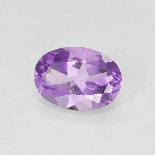 Ametista Violeta rosado Natural 0.63ct, oval, VS