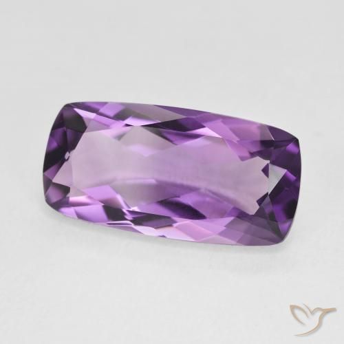 Ametista Violeta Claro-Médio Natural 6.98ct, Almofada, VVS