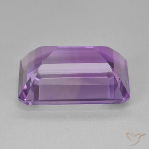 Ametista Violeta Púrpura Médio Natural 15.60ct, Corte Octógono / Esmeralda, VVS