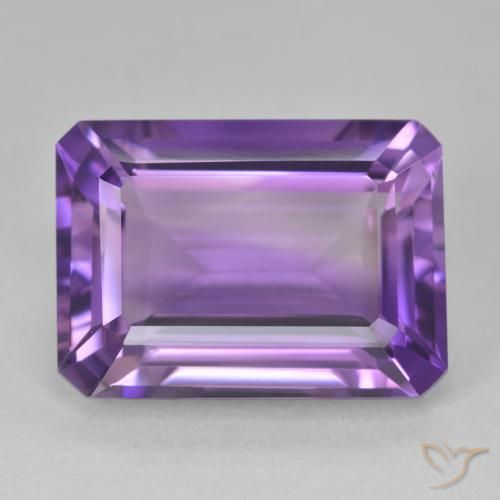 15.96ct Natural Violeta médio Ametista, Corte Esmeralda, VVS
