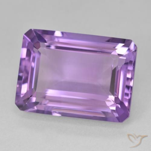 Ametista Violeta médio Natural 15.91ct, Corte Octógono / Esmeralda, VVS