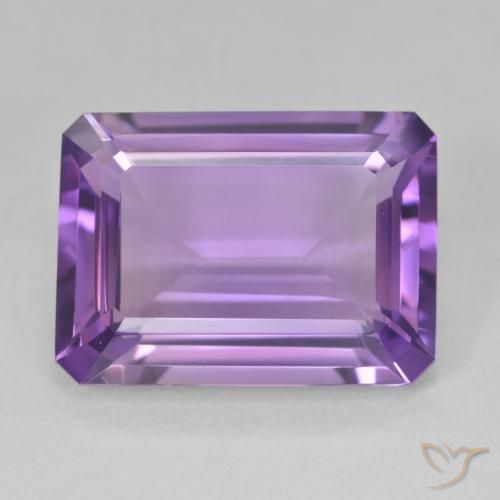 13.17ct Natural Violeta Púrpura Ametista, Corte Esmeralda, VVS