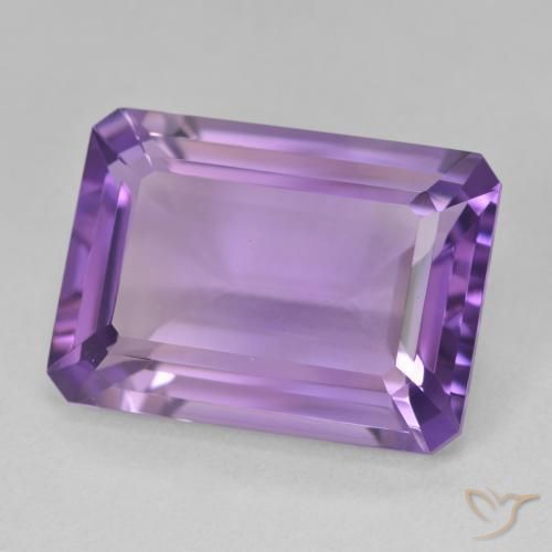 Ametista Violeta Púrpura Natural 13.17ct, Corte Octógono / Esmeralda, VVS