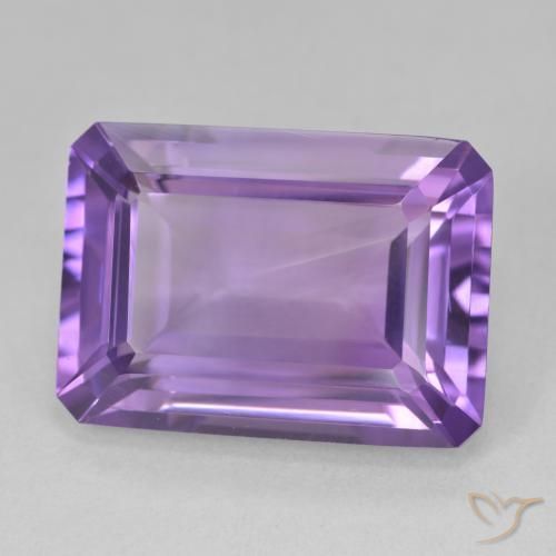 Ametista Violeta Púrpura Profundo Natural 15.03ct, Corte Octógono / Esmeralda, VVS-VS
