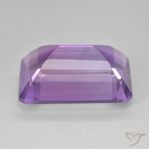 Ametista Violeta Púrpura Profundo Natural 15.03ct, Corte Octógono / Esmeralda, VVS-VS