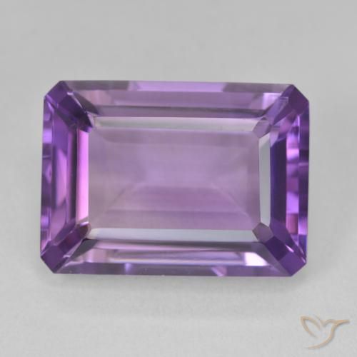 14.30ct Natural Violeta Vívido Ametista, Corte Esmeralda, VVS